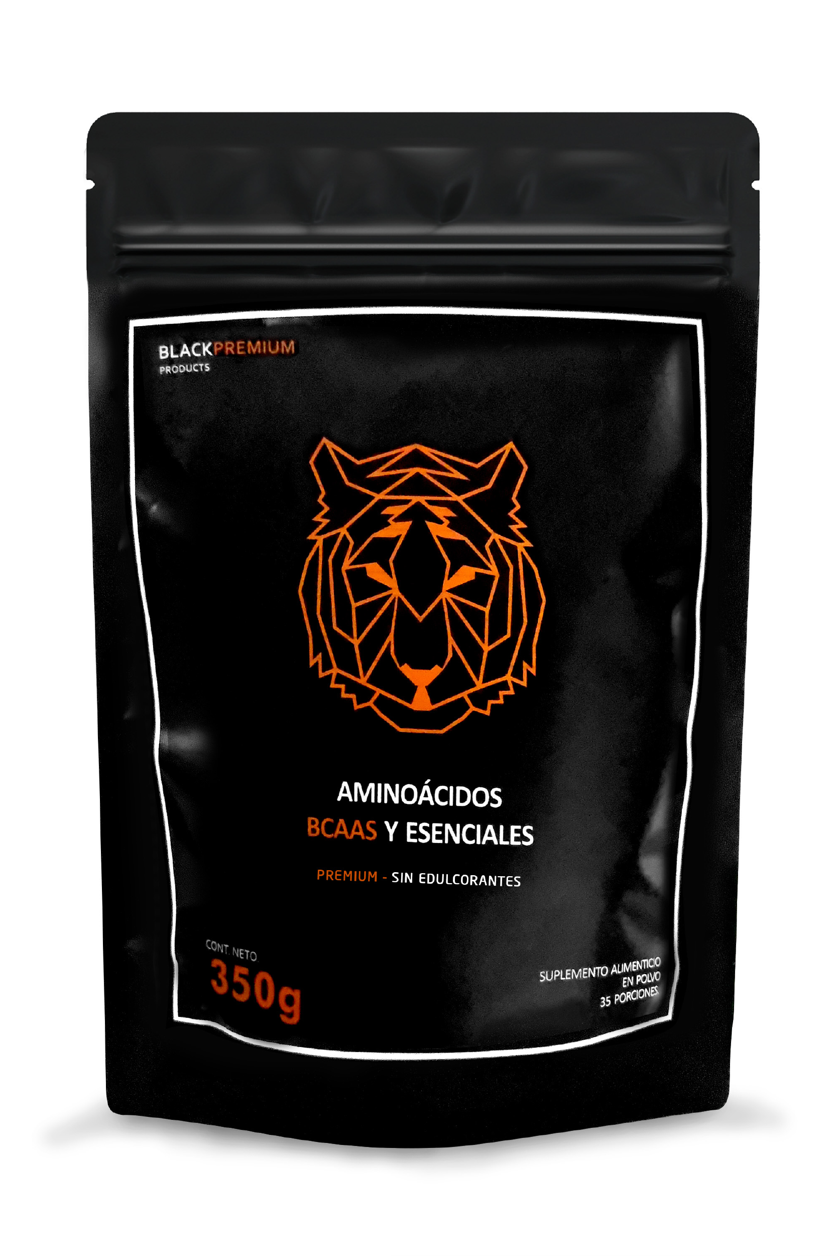 Aminoácidos BCAAS y esenciales 350 gramos | Black Premium | Suplemento Alimenticio en Polvo | L-Isoleucina, L-Leucina, L-Lisina, L-Metionina, L-Fenilalanina, L-Treonina, L-Valina, L-Histidina.
