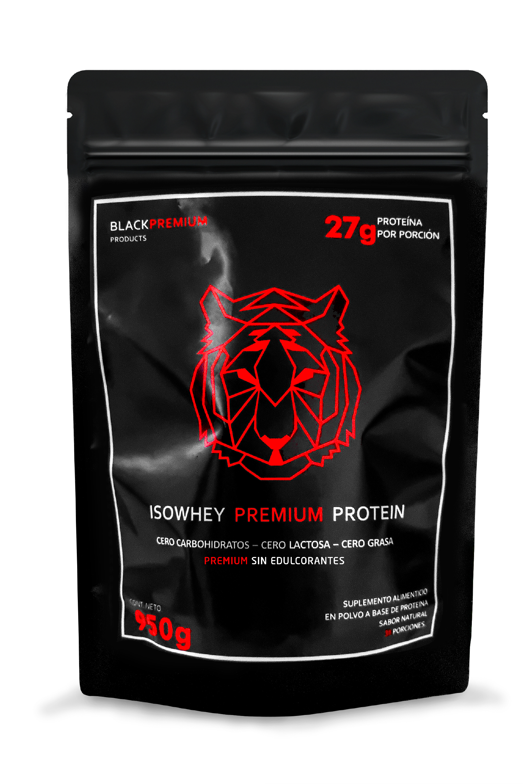Proteína Natural 950 gramos | Black Premium | Suplemento Alimenticio en Polvo | Proteína aislada de suero de leche