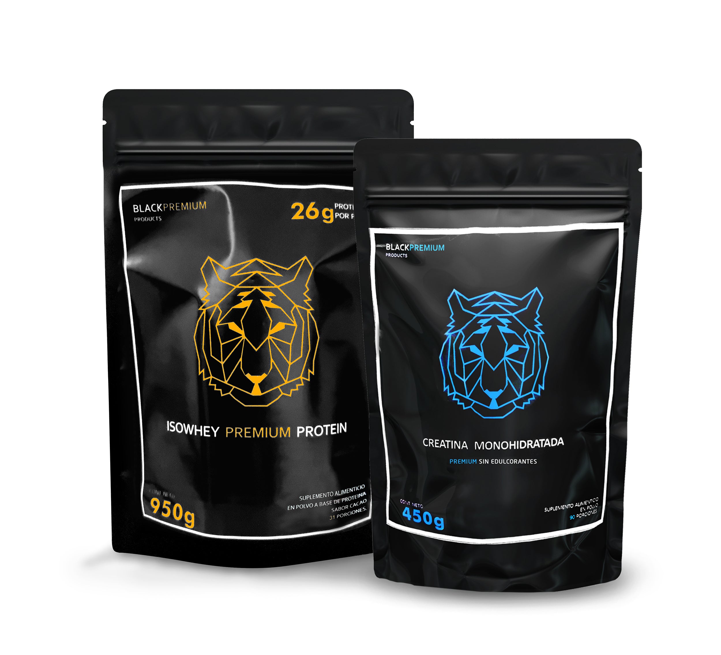 Black Premium | Suplementos Alimenticios en Polvo | Proteínas | Bundle | Colágeno, Proteína, Creatina, Aminoácidos BCAAS