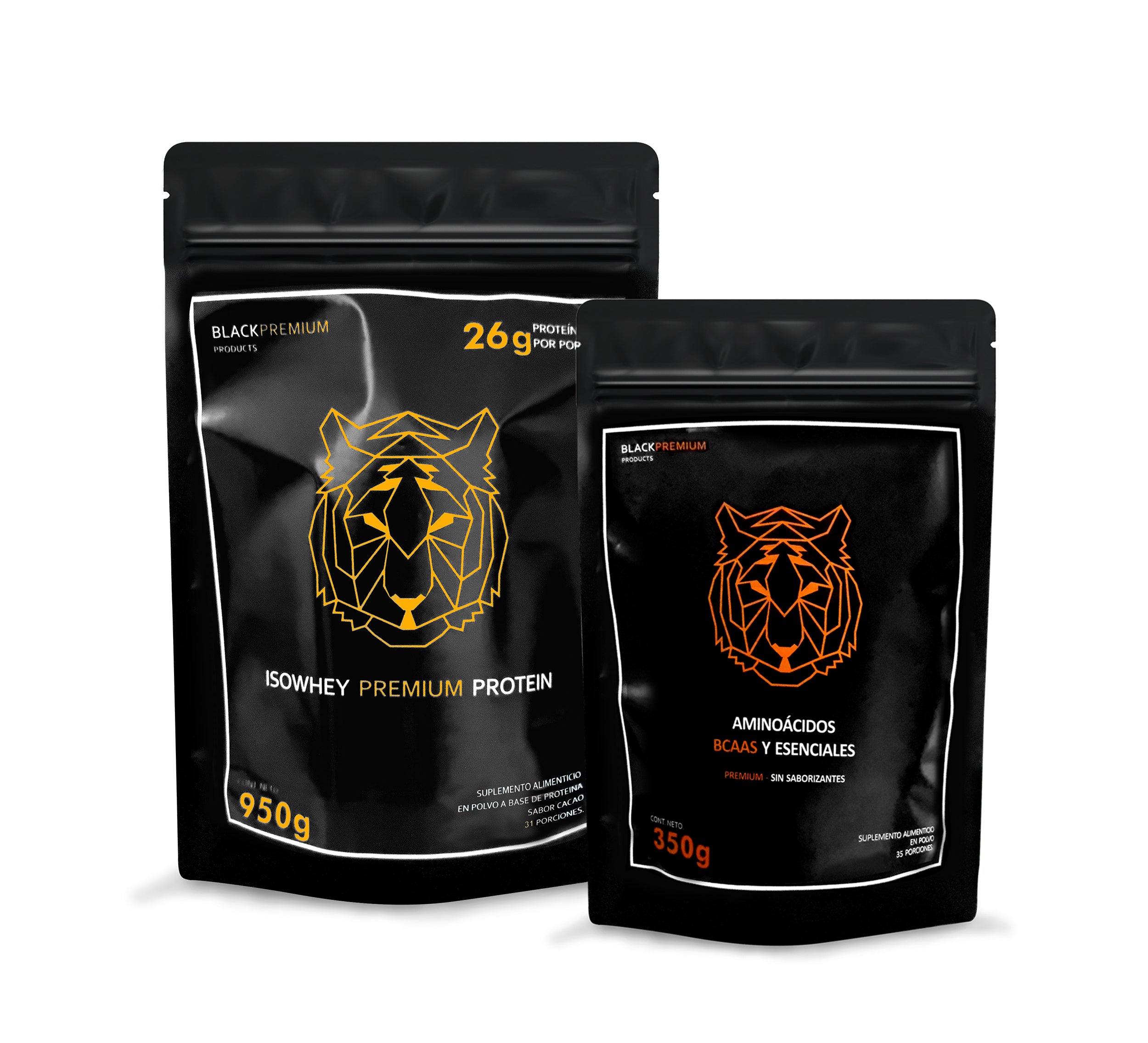 Black Premium | Suplementos Alimenticios en Polvo | Proteínas | Bundle | Colágeno, Proteína, Creatina, Aminoácidos BCAAS