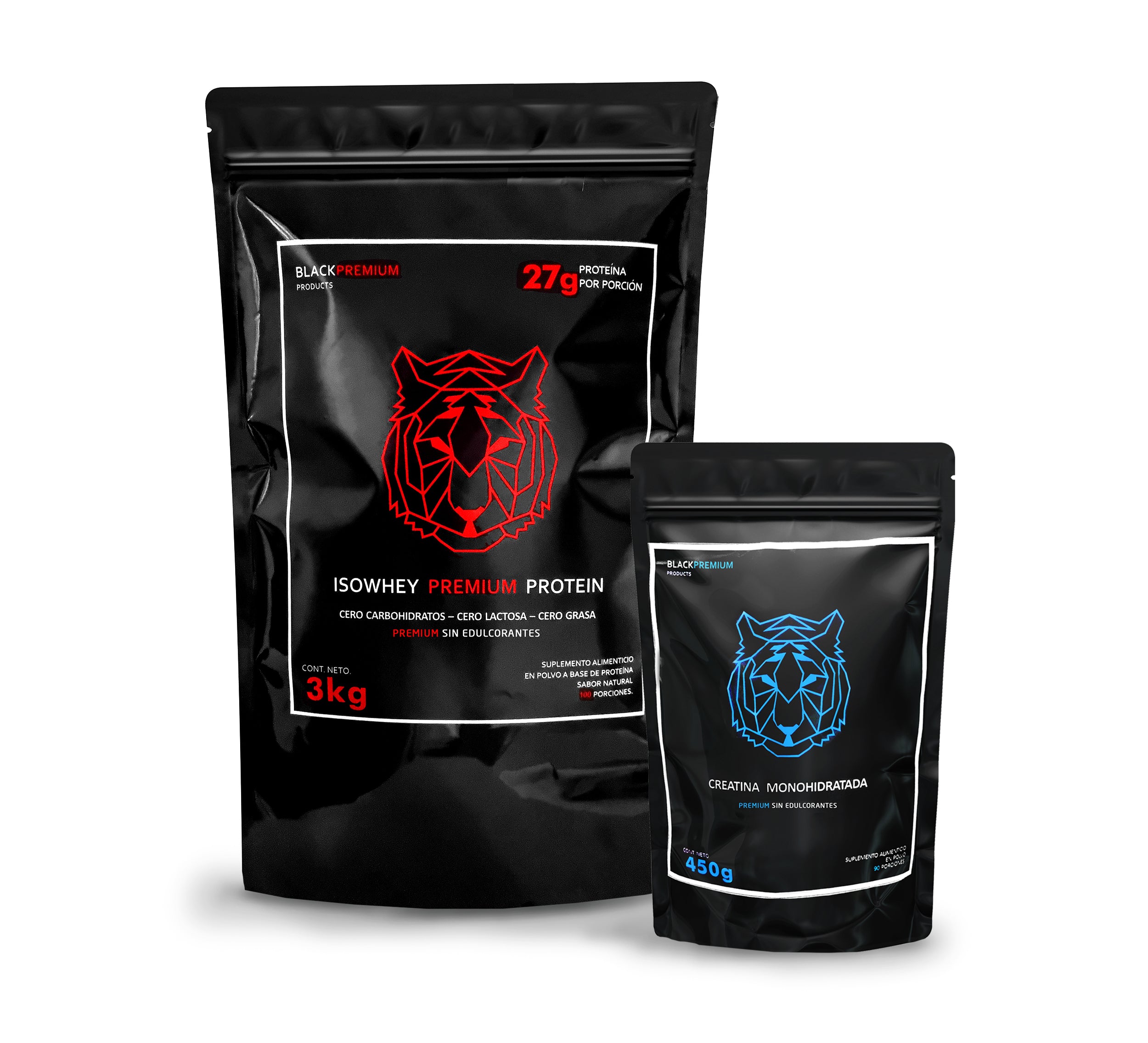 Black Premium | Suplementos Alimenticios en Polvo | Proteínas | Bundle | Colágeno, Proteína, Creatina, Aminoácidos BCAAS