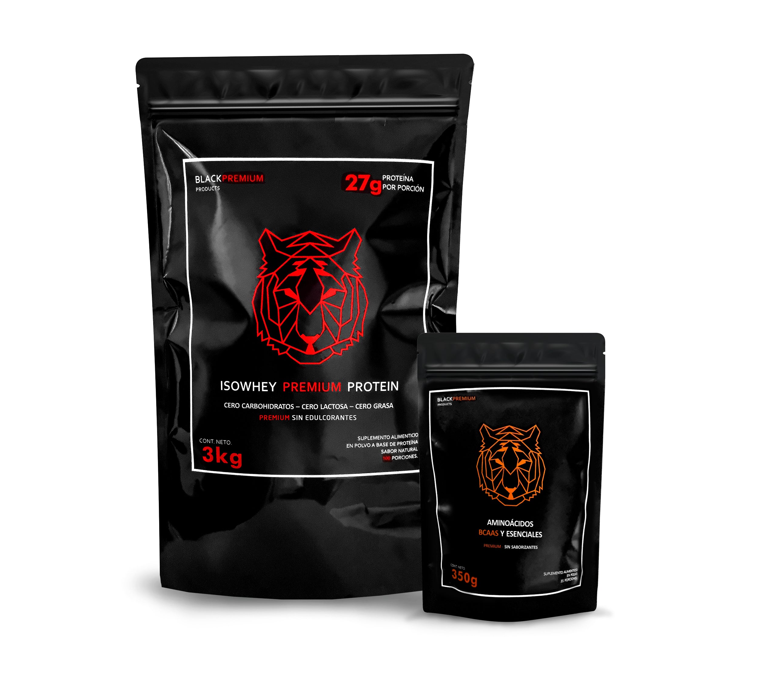 Black Premium | Suplementos Alimenticios en Polvo | Proteínas | Bundle | Colágeno, Proteína, Creatina, Aminoácidos BCAAS
